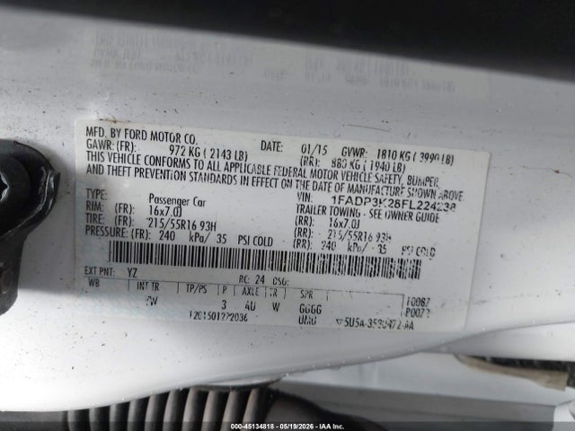 2015 FORD FOCUS SE 照片 9