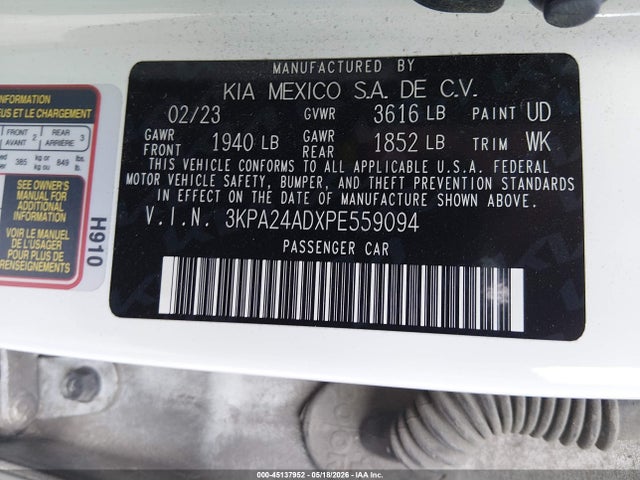 2023 KIA RIO S thumbnail 9