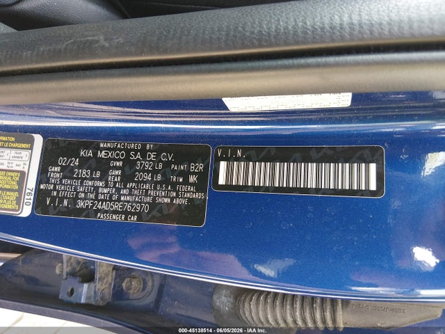 2024 KIA FORTE LXS 照片 9