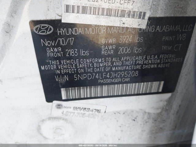 2018 Hyundai ELANTRA SE photo 9