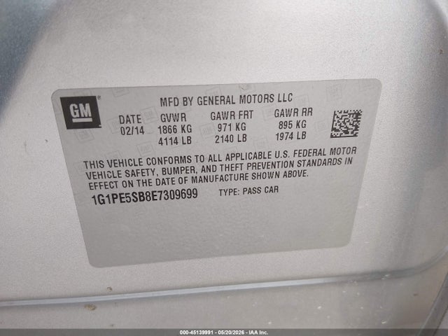 2014 Chevrolet CRUZE 2LT AUTO 照片 9