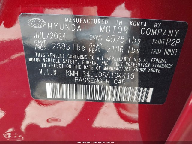 2025 Hyundai SONATA HYBRID SEL — фото 9