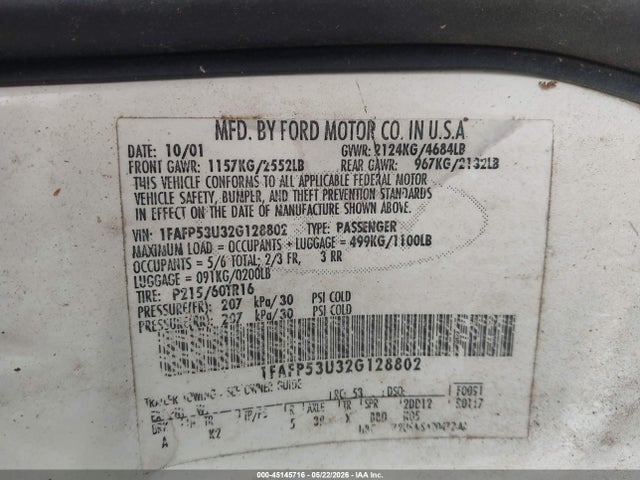 FORD TAURUS SE - 9