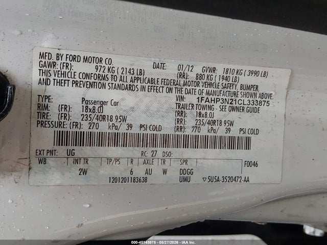 صورة 9 لـ 2012 FORD FOCUS TITANIUM