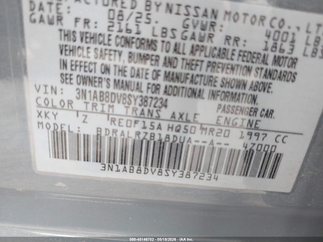 2025 Nissan SENTRA SR 照片 9