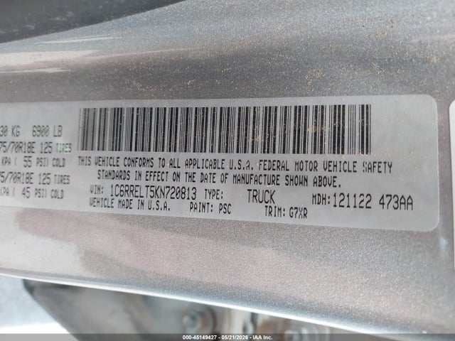 2019 RAM 1500 REBEL 4X2 5'7 BOX 9
