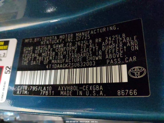 صورة 9 لـ 2025 Toyota CAMRY XLE