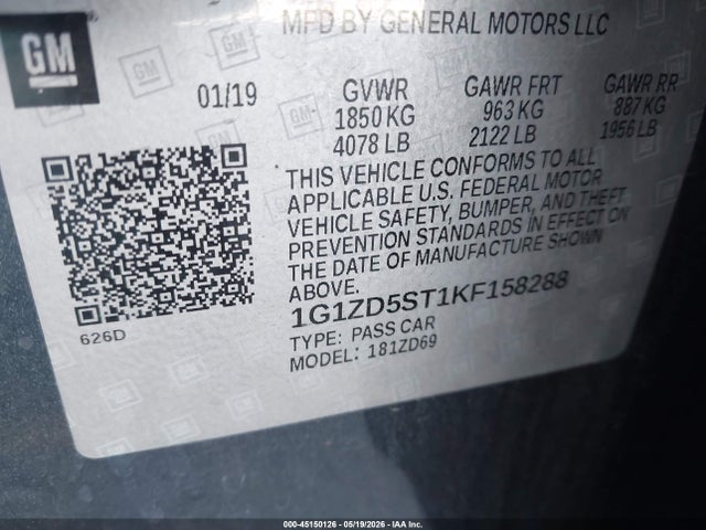 صورة 9 لـ 2019 Chevrolet MALIBU LT