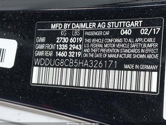 2017 Mercedes-BENZ S 550 photo 9
