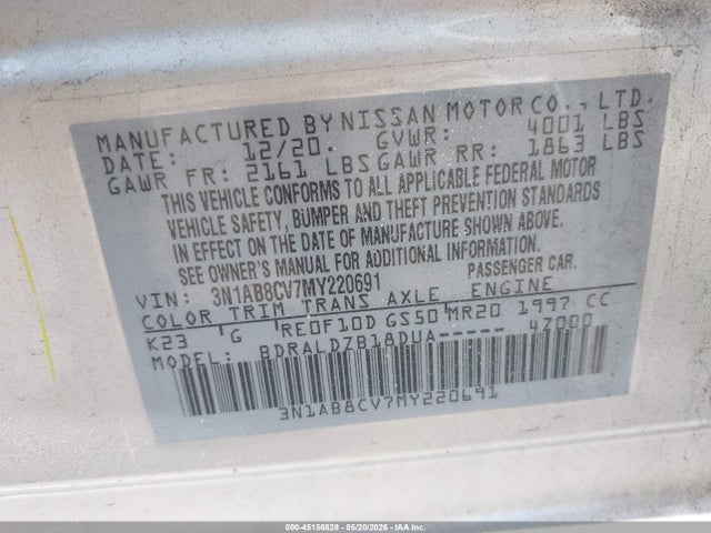 صورة 9 لـ 2021 Nissan SENTRA SV XTRONIC CVT
