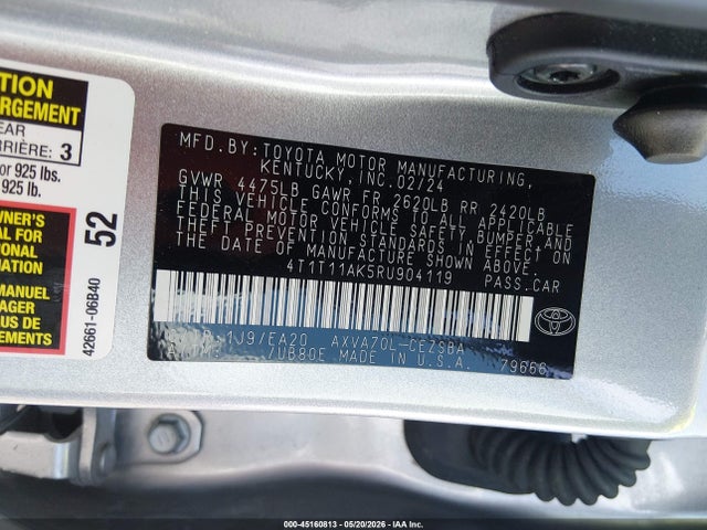 2024 Toyota CAMRY SE photo 9
