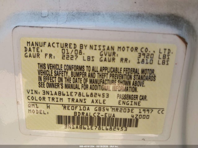 2008 Nissan SENTRA 2.0 照片 9