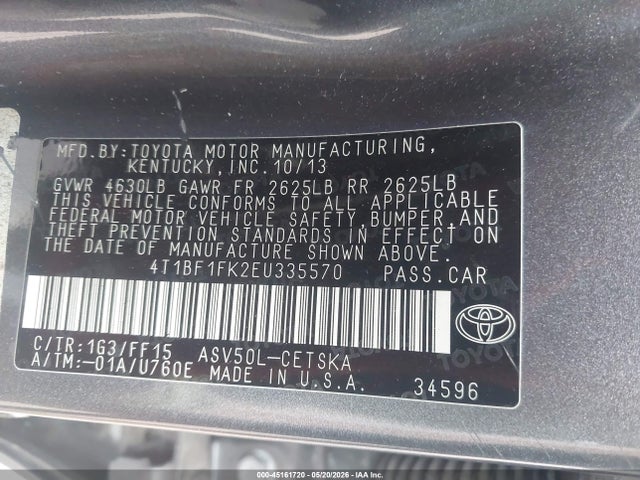 2014 Toyota CAMRY SE thumbnail 9