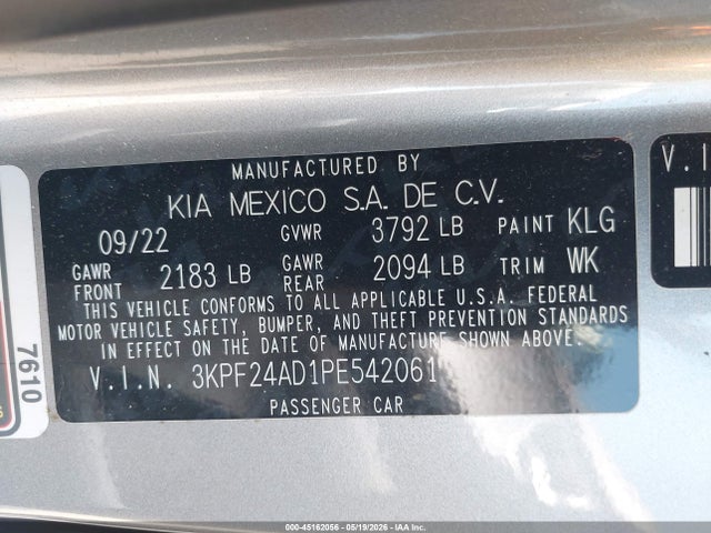 صورة 9 لـ 2023 KIA FORTE LXS