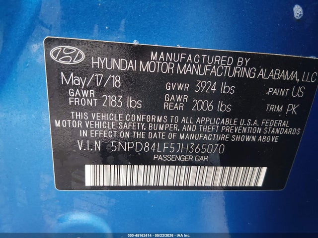 صورة 9 لـ 2018 Hyundai ELANTRA SEL