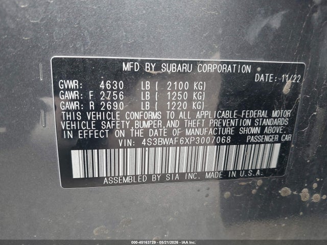 صورة 9 لـ 2023 Subaru LEGACY PREMIUM