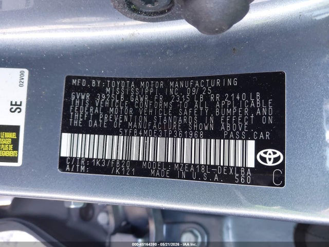 صورة 9 لـ 2026 Toyota COROLLA LE