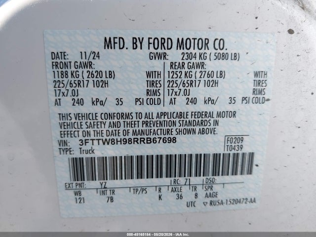 2024 FORD MAVERICK XLT 照片 9