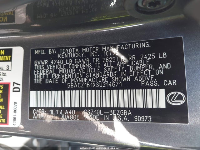 2025 Lexus ES 350 照片 9