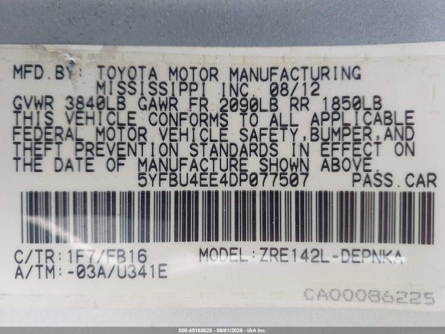 2013 Toyota COROLLA LE photo 9