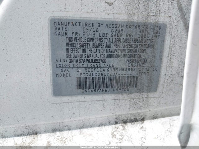 NISSAN SENTRA SV - 9