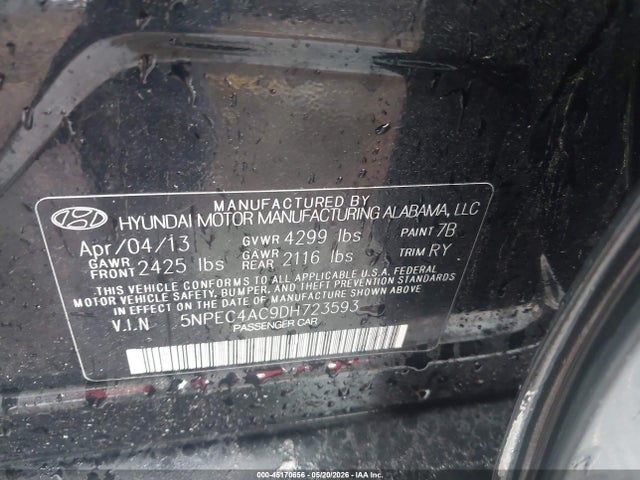 2013 Hyundai SONATA SE — фото 9