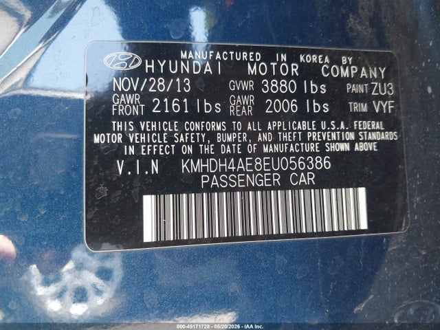 2014 Hyundai ELANTRA SE 照片 9