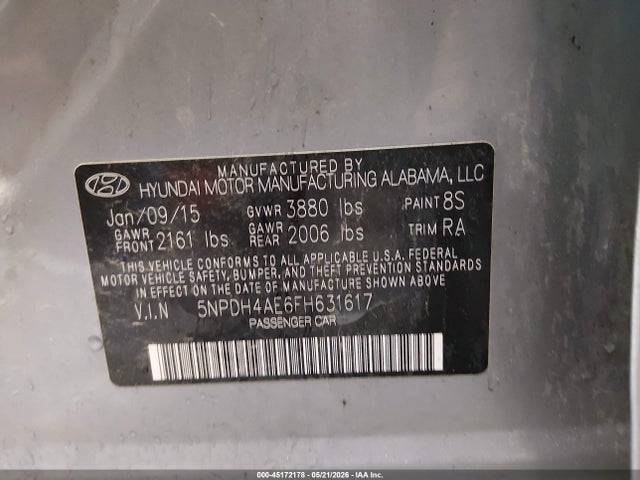 صورة 9 لـ 2015 Hyundai ELANTRA SE
