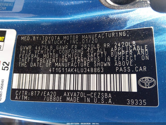 صورة 9 لـ 2020 Toyota CAMRY SE