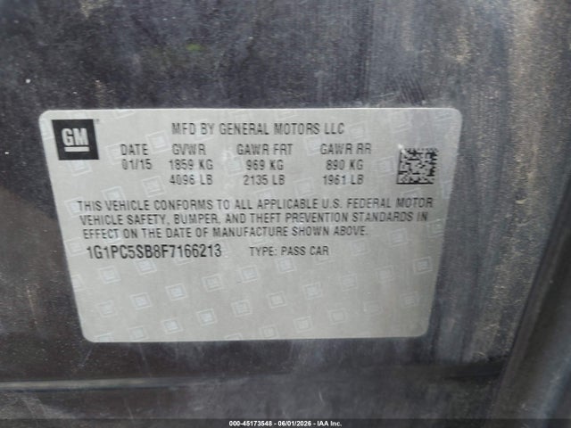 صورة 9 لـ 2015 Chevrolet CRUZE 1LT AUTO