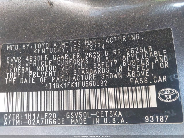 صورة 9 لـ 2015 Toyota CAMRY XSE V6