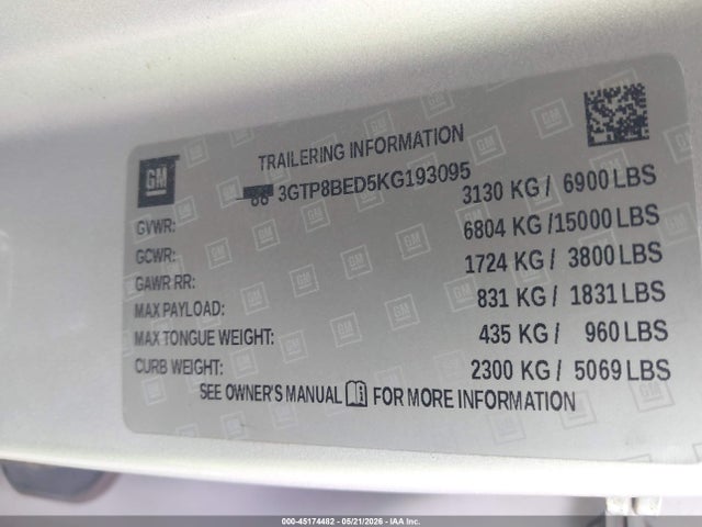 صورة 9 لـ 2019 GMC SIERRA 1500 SLE