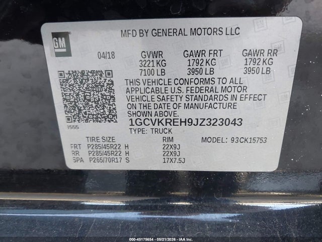 2018 Chevrolet SILVERADO 1500 2LT 照片 9