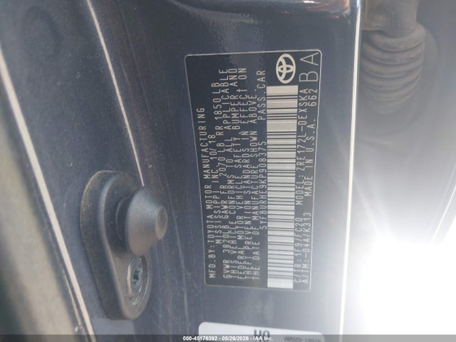 صورة 9 لـ 2019 Toyota COROLLA SE