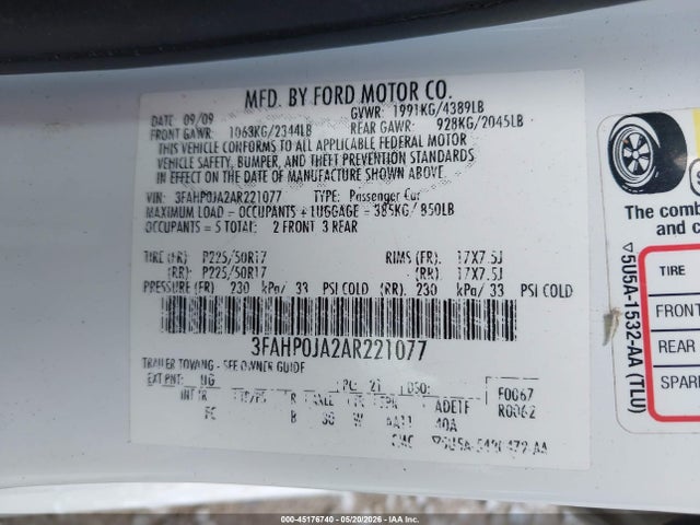 FORD FUSION SEL - 9