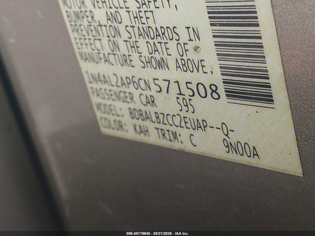 2012 Nissan ALTIMA 2.5 S 照片 9