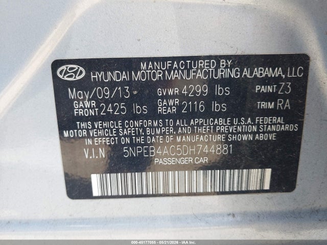 2013 Hyundai SONATA GLS — фото 9