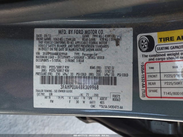 FORD FUSION SEL - 9