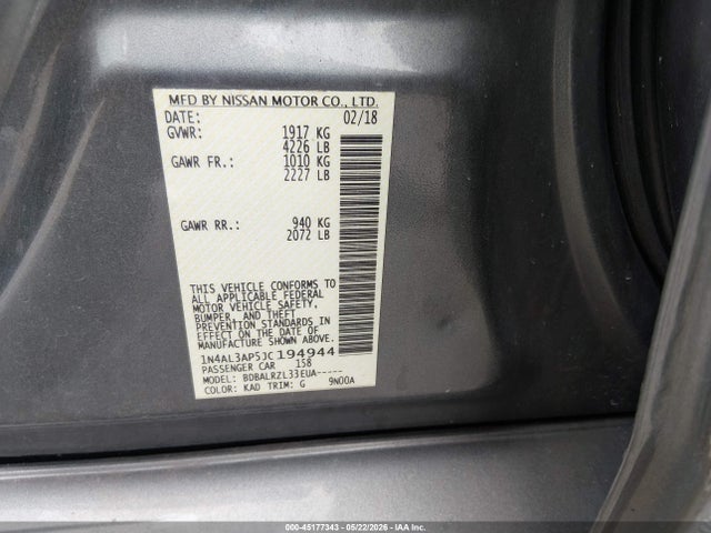 صورة 9 لـ 2018 Nissan ALTIMA 2.5 SL