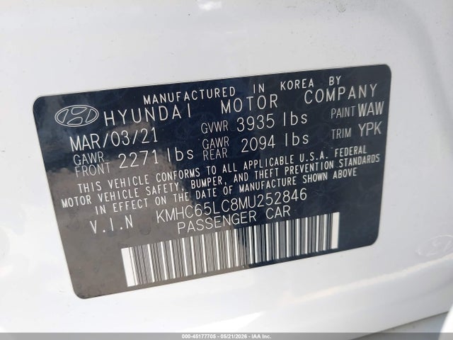 صورة 9 لـ 2021 Hyundai IONIQ HYBRID BLUE