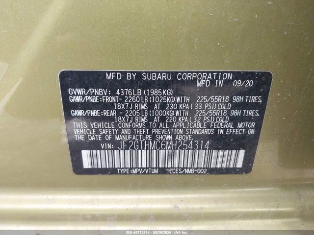 2021 SUBARU CROSSTREK LIMITED 9