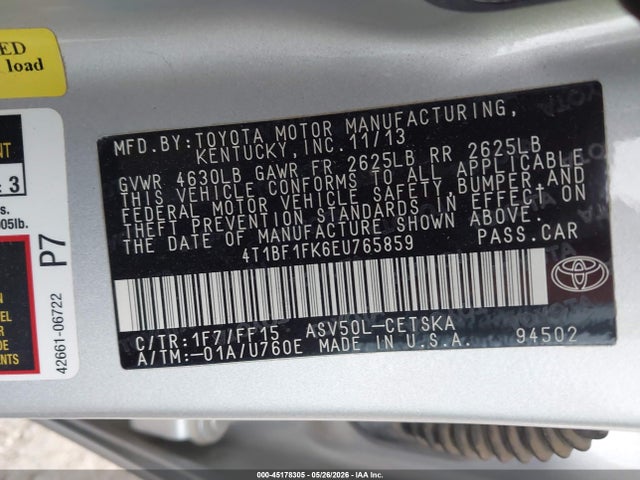 2014 Toyota CAMRY SE — фото 9