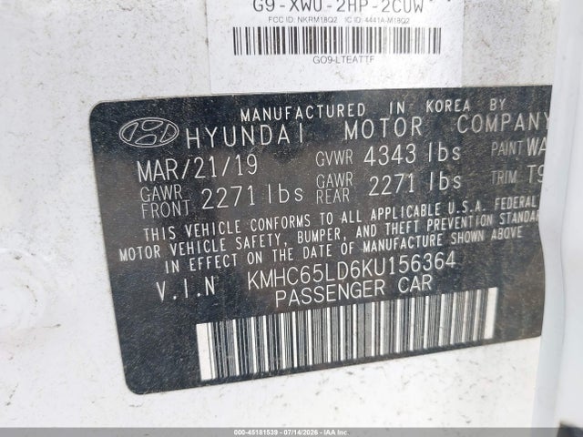 2019 Hyundai IONIQ PLUG-IN HYBRID 照片 9
