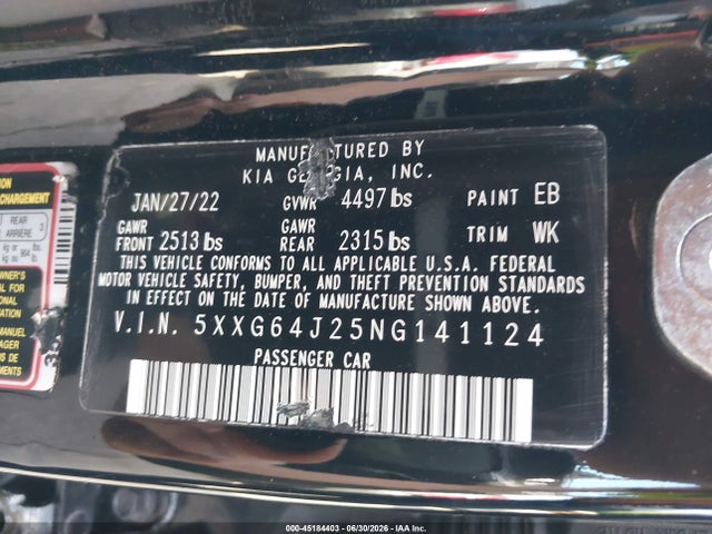 2022 KIA K5 GT-LINE 照片 9