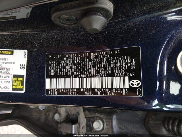 2023 Toyota COROLLA LE 照片 9