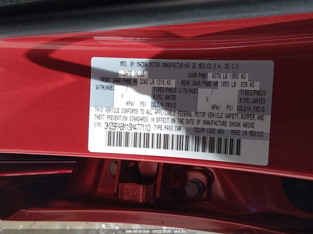 صورة 9 لـ 2025 Mazda MAZDA3 2.5 S SELECT SPORT