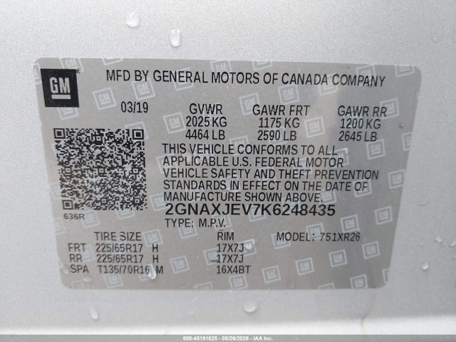 2019 CHEVROLET EQUINOX LT 9