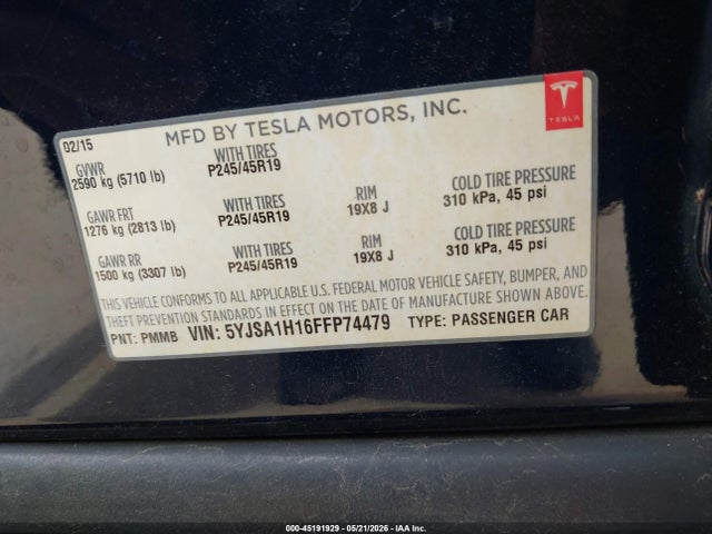 2015 Tesla MODEL S 60/70/85 照片 9