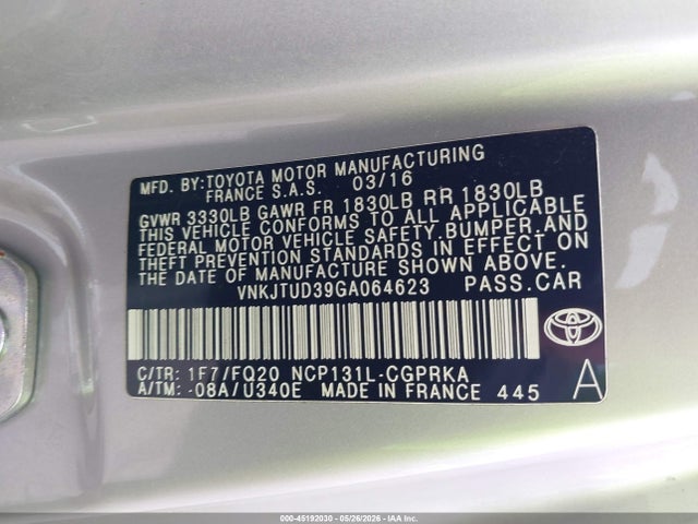 صورة 9 لـ 2016 Toyota YARIS L