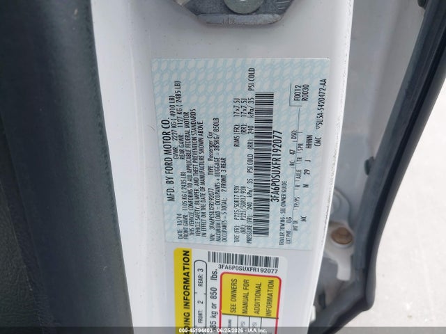 صورة 9 لـ 2015 FORD FUSION ENERGI TITANIUM